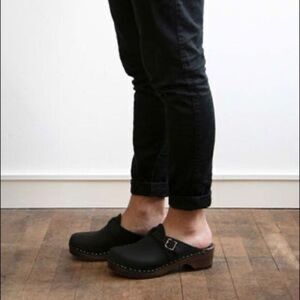 NEW Sandgrens Halmstad Swedish wooden clogs size 45/ 12-12.5
